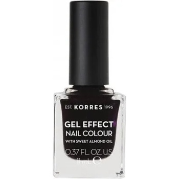 KORRES Лак с гел ефект с бадемово масло, Korres Gel Effect Nail Colour 76 Smokey Plum