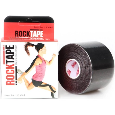 RockTape Kineziologický tejp černý 5 cm x 5 m