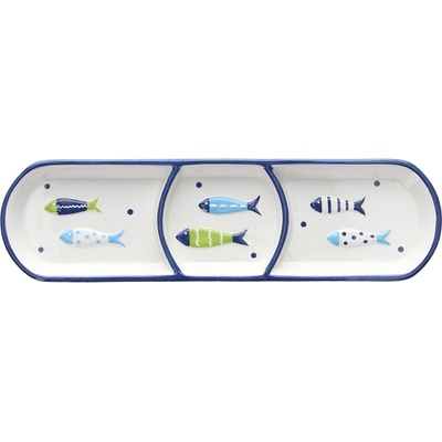 Tognana Чиния за предястия с 3 отделения TOGNANA Relief Aquatic, 28.5см (RE1PI016030A)