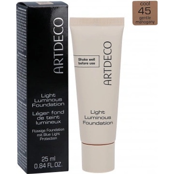 Artdeco Lehký rozjasňující make-up Light Luminious Foundation 45 Gentle Mahogany 25 ml