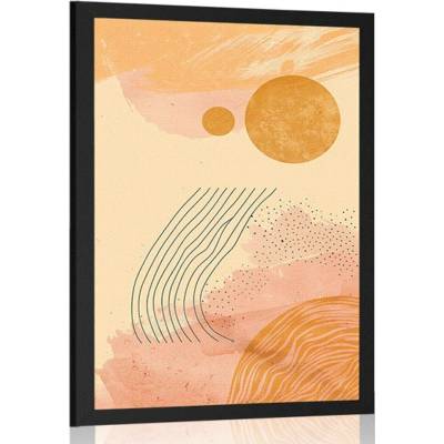 Plakát moderní vzory Peach Fuzz - 60x90 no frame