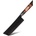 HARAHU Дамаски кухненски нож EN-37393 - Nakiri / Червен / Кафяв KP37393