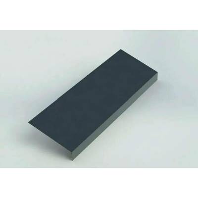 Podkladní okapnice r.š.125mm pozink lakovaný RAL 7024 šedá grafit s folií dl.2m