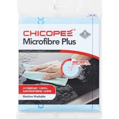 Utierky CHICOPEE Microfibre Plus 34x40 cm/5 ks modré
