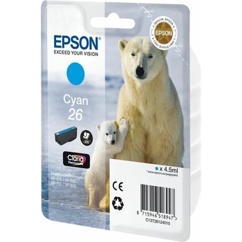 Epson T261240 C13T26124012 циан (cyan) оригинална касета (C13T26124012)