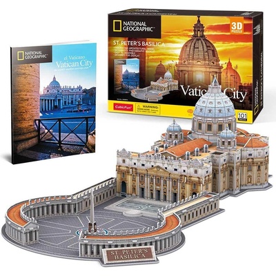 CubicFun Пъзел 3D National Geographic Vatican St. Peter's Basilica 101ч (1010175F)