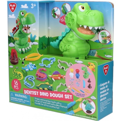 Playgo Modelína zubař dino set 4x56 g – Zboží Dáma