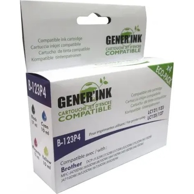 Compatible Мастилница GENERIK LC123/121/125 BROTHER, (BK-C-M-Y) (LF-INK-BROT-LC123-Pack)