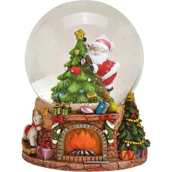 WURM Снежен глобус с Дядо Коледа, полирезин и стъкло (1451)