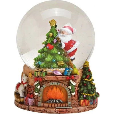 WURM Снежен глобус с Дядо Коледа, полирезин и стъкло (1451)