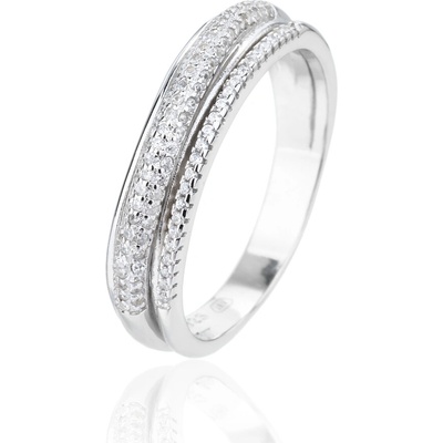 JVD Stříbrný prsten se zirkony SVLR1314XJ6BI