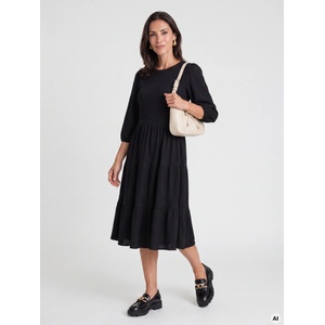 orsay Черна дамска рокля с 3/4 ръкав ORSAY Orsay | Cheren | ЖЕНИ | 34