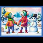 Trefl 4-in-1 Puzzle - Its Snowing at the Trefliks - Trefl 34657