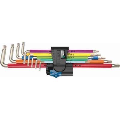 Wera Sada nerezových úhlových klíčů TORX Multicolour HF Stainless 1 XL, 9 dílná 05022689001