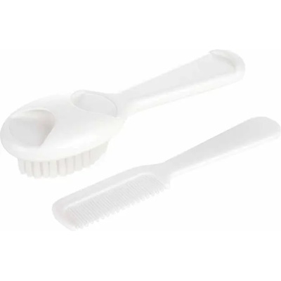 Canpol Комплект за коса Canpol - Четка и гребен, бял (56/160_whi)