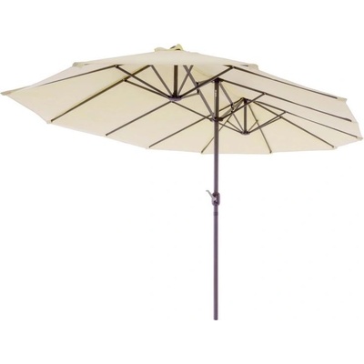 Garthen 64011 Veľký slnečník XXL 4,65 m krémový