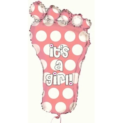 Foliový balonek nožička Its a girl 60 cm