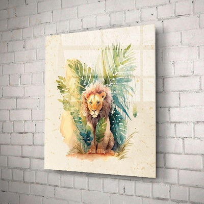 Art gift Стъклено АРТ пано - Крал на джунглата