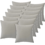 vidaXL Калъфка за възглавница 12 pcs HEERLEN Сиво 45 x 45 cm Полиестер (910515)