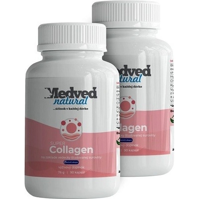 Medveď natural Super Collagen 2 x 90 kapsúl