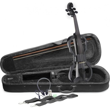 Stagg Електрическа цигулка Stagg EVN X 4-4 MBK + аксесоари