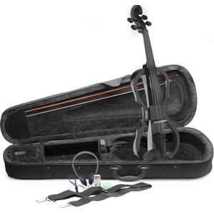 Stagg Електрическа цигулка Stagg EVN X 4-4 MBK + аксесоари