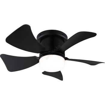 ZEVENTI - led регулируем вентилатор mundaka led/10w/230v черен + do (zv0048)