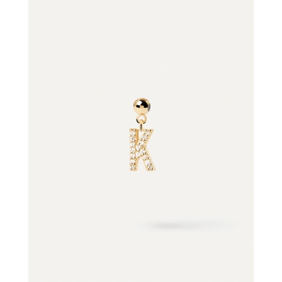 PDPaola Pozlacený přívěsek "K" Charms CH01 060 U
