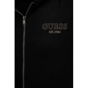 GUESS Суичър Guess мъжки в черно с качулка с апликация M5YQ48 KCN01 (M5YQ48.KCN01)