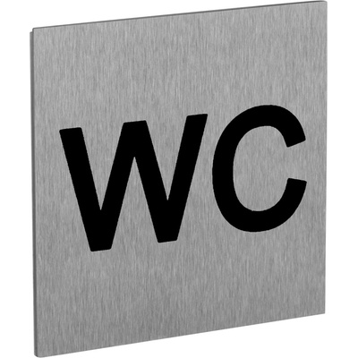 Walteco Symbol "WC", 60x60mm, nerez, samolepka , 20877