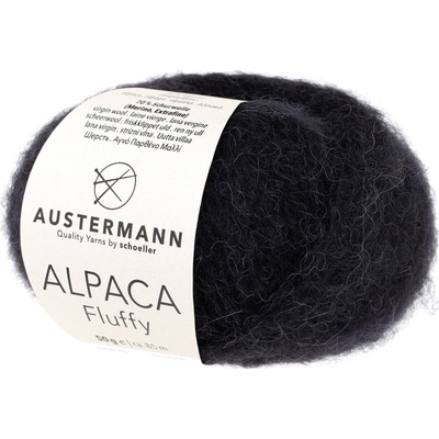 Pletací příze Austermann Alpaca Fluffy Barva: 02 SCHWARZ