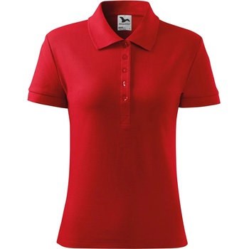MALFINI Malfini cotton heavy 216 / Дамска поло тениска - червена s (2160713)