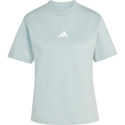 adidas Дамска тениска adidas Women's 3-Stripes SJ Tee T-shirt - Wonder Sage / White (916-6783-0112)