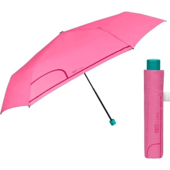 Дамски неавтоматичен Extraslim чадър Perletti Time 26415, Розов