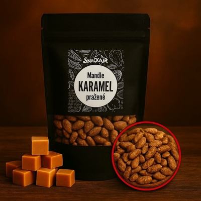 SnackAir Pražené mandle Karamelové 150 g