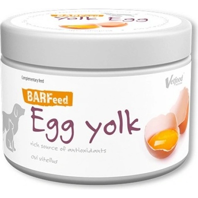VetFood BARFeed Egg Yolk - хранителна добавка за кучета и котки с яйчен жълтък 140 гр - Полша