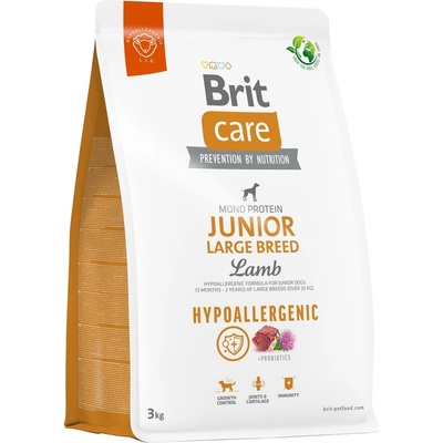 Brit Care Hypoallergenic Junior Large Breed Lamb 3 kg