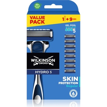 Wilkinson Sword Hydro5 Skin Protection Regular самобръсначка + резервни остриета 9 бр