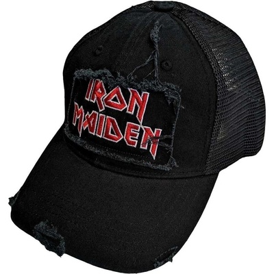 Iron Maiden Scuffed Logo Шапка с козирка Black (IMMBCAP09B)