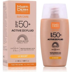 MartiDerm Sun Care Active D Fluid SPF50+ 50ml Facial Sunscreen - Beige