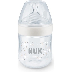 Nuk Шише NUK - Nature Sense, Temperature Control, РР, 150 ml, силиконов биберон S, бежово (10743018-бежов)