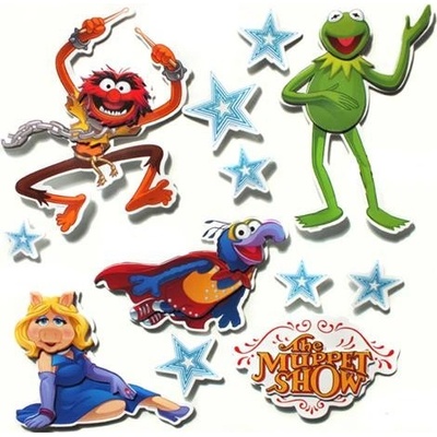 IMPOL TRADE 3D701MP 3D samolepky Muppet Show, rozmer 30 x 30 cm