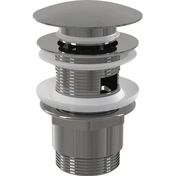 Alcadrain Umývadlový vývod click clack 5/4" celokovový s prepadom, veľká zátka A390