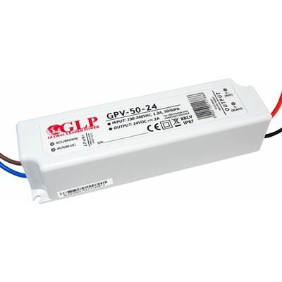 GLP GPV zdroj plastový CV IP67 rôzne typy 12V/24V - 24V, 48W