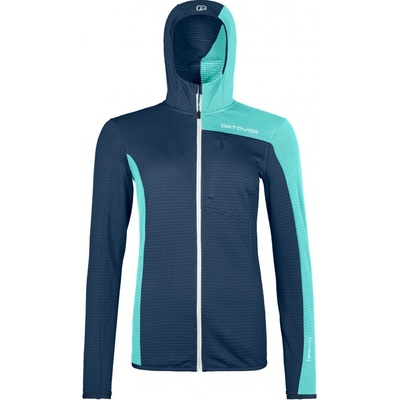 Ortovox Fleece Light Grid Hooded Jkt W modrá