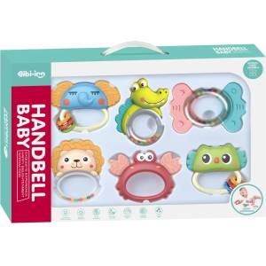 Chipolino Сет дрънкалки и гризалки Chipolino - Животни, 6 части (DRN02460879)