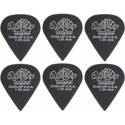 Dunlop 412R 1.35 Tortex 6 Перце за китара (412R135-6PACK-SET)