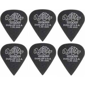 Dunlop 412R 1.35 Tortex 6 Перце за китара (412R135-6PACK-SET)