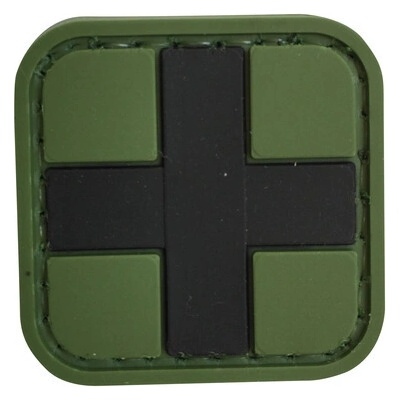 WARAGOD nášivka Cross Medic PVC Patch OD Green