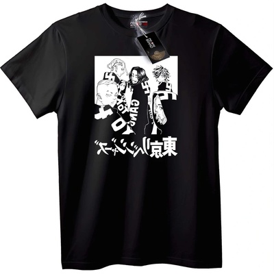 NOONEBRAND Тениска Tokyo Revengers Аниме - 2XL, Black